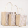 Manufacture Eco-friendly Tote Custom Logo Printed Jute Shopping Bags