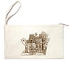 Reusable Halloween Christmas candy bags Cotton Pen Case Blank Makeup Bags Canvas Pencil Bag
