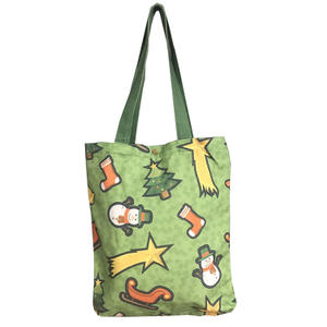 Christmas gift natural eco cotton canvas tote canvas shopping Printed bag with logo