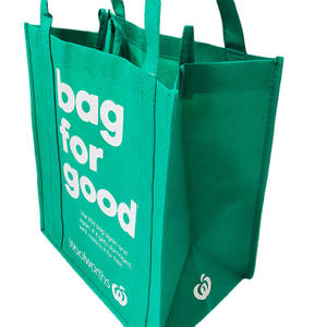 Non-woven custom reusable folding promotion shopping eco friendly tote bags
