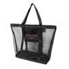 Sopurrrdy Wholesale Customize Easy Carring Shopping Bag Black Eco-friendly Reusable Tote Bag Nylon Mesh Shopping Bags 