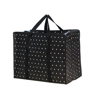 China Manufacture Amazononline Large Wholesale Cheap Recycle Extra Large Polypropylene Pp Non Woven Laundry Bag with Zipper