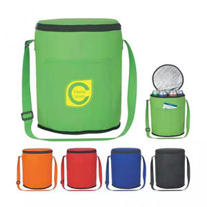 Polyester Colorful Custom Rolling Barrel Beverage Ice Wine Cooler Bag