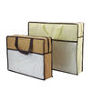 Cheap Non Woven Clothing Blanket Mattress Quilt Underbed Storage Bag with Zipper And Handles