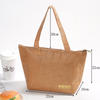 Custom Eco Reusable Waterproof Insulated Cooler Freezable Brown Paper Tyvek Lunch Bag For Women