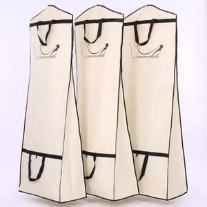 wholesale Eco friendly clear dustproof non woven clothing customized suit wedding dress bridal garment bag