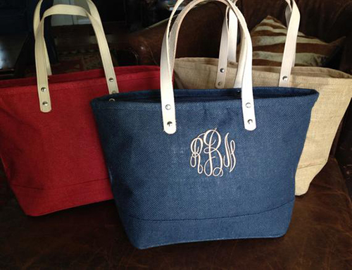 74-1 burlap tote bag