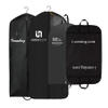 wholesale Eco friendly clear dustproof black non woven clothing custom logo non woven suit cover garment bag