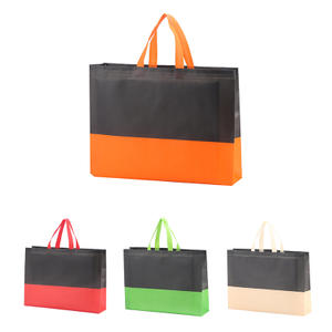Customized black non woven cloth bag pp nonwoven bag for shopping printed your own logo