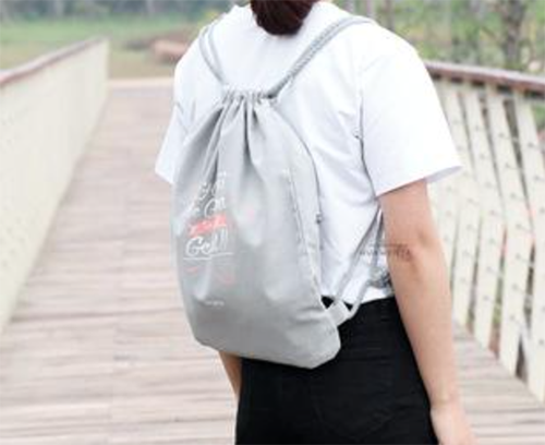 10-1 polyester drawstring backpack bags