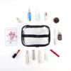 Custom waterproof travel toiletry bag transparent pvc makeup pouch cosmetic bag set