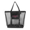 Sopurrrdy Wholesale Customize Easy Carring Shopping Bag Black Eco-friendly Reusable Tote Bag Nylon Mesh Shopping Bags 