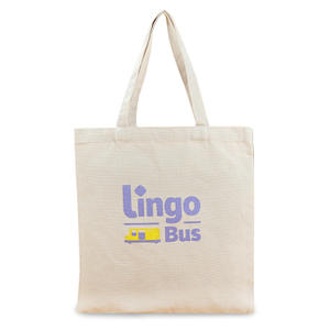Promotional Advertising Custom Printed Logo Recycle Organic Cotton Canvas Tote Shopping Bag