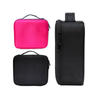 Travel Makeup Bag Cosmetic Train Case Portable With Mirror Removable Strap for Makeup Tools Brushes Bag