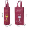 Wholesale PP Non Woven Bag Custom Print Wine Bag PP Printable Reusable Bag