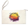 Reusable Halloween Christmas candy bags Cotton Pen Case Blank Makeup Bags Canvas Pencil Bag