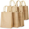 Natural jute bag burlap recycled custom Printed wholesale mini jute tote bag for shopping