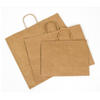Cheap Recycled Custom Logo Printed Grocery Shopping Packaging Brown Kraft Paper Bag With Handles