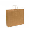 Cheap Recycled Custom Logo Printed Grocery Shopping Packaging Brown Kraft Paper Bag With Handles