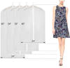  Garment Bag Suit Bag for Storage(Set of 6),Washable Clear Lightweight Garment Bags for Long Dress Dance Costumes Suits Gowns Coats