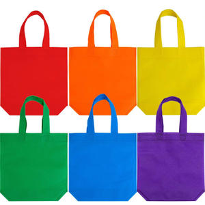 Wholesale recycle hand bag non woven fabric carry bag, Custom colorful tote shopping non woven carrier bag