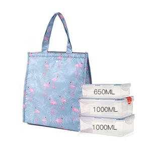 High Quality Large Eco Friendly Fashion Tote Cake Laminated PP Woven Takeaway Thermal Cooler Lunch Bag