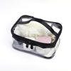 Custom waterproof travel toiletry bag transparent pvc makeup pouch cosmetic bag set