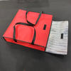 Custom printed big duty fresh pizza food delivery bag with logo/wholesale insulated square cooler bag with handle
