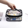 Custom waterproof travel toiletry bag transparent pvc makeup pouch cosmetic bag set