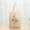 Natural Canvas Bag with Macaw Bird Image Digital Printing & Self Handle/ Hand Bag / Cotton Bag