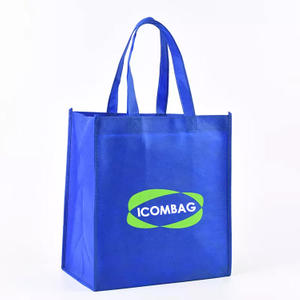 Promotional custom non-woven printed tote eco grocery bag wholesale printable reusable non woven shopping bags with logo