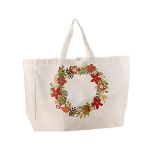 custom cheap price top quality printing flower tote bag shopping canvas bag