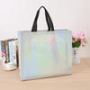customized printing luxury laminated  gold pp non woven fabric tote shopping packaging bags