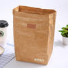 Custom Eco Reusable Waterproof Insulated Cooler Freezable Brown Paper Tyvek Lunch Bag For Women
