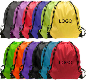 Eco Friendly Polyester 210d Drawstring Bag With Custom Printed Logo