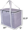 Customized Insulated Reusable Grocery Shopping Bags, Xl, Large Picnic Cooler Bag Zipper Zippered Top Keep Cold