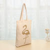Natural Canvas Bag with Macaw Bird Image Digital Printing & Self Handle/ Hand Bag / Cotton Bag