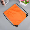 Multi color logo foldable plain eco friendly polyester drawstring shopping bag