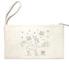 Reusable Halloween Christmas candy bags Cotton Pen Case Blank Makeup Bags Canvas Pencil Bag
