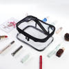 Custom waterproof travel toiletry bag transparent pvc makeup pouch cosmetic bag set