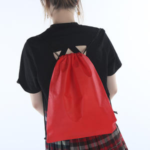 Hot Promotional 210D Eco Friendly Waterproof drawstring bag custom logo Polyester Bag