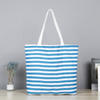 Customized Cotton handbag Striped Cotton stora Bag Custom Logo Cotton carrying bag
