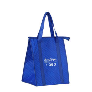 High quality custom large insulated non woven tote grocery shopping bag cooler bag