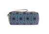 New Geometric Zipper Cosmetic Bag Women Luminous Makeup Bag Ladies Cosmetics Organizer Folding Travel bag