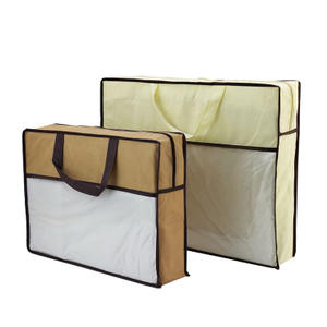 Cheap Non Woven Clothing Blanket Mattress Quilt Underbed Storage Bag with Zipper And Handles