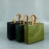 Wholesale high quality custom logo printed colorful tote shopping non woven bag 