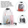 Clear Drawstring Bags Clear Drawstring Stadium Backpack Waterproof Small Clear Bag PVC Drawstring Backpack Shoulder PVC Vinyl Transparent Bag Small Clear Backpack for Sport Event Work Concert